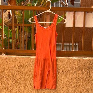 Vintage James Perse Orange Jersey Dress